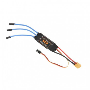 ESC 40A BRUSHLESS 2-4S LIPO BEC 5V/3A COM PLUG XT60 E BULLET 3.5MM JA SOLDADOS PARA AVIOES R/C / FPV / QUADCOPTER ETC ESC40A